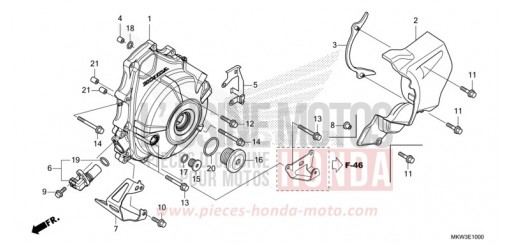 A.C. GENERATOR COVER NC750XDM de 2021